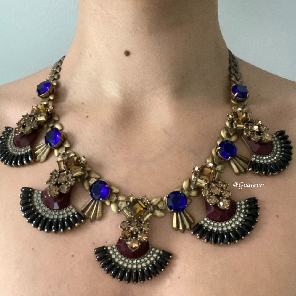 Multicolor Jewel Statement Necklace